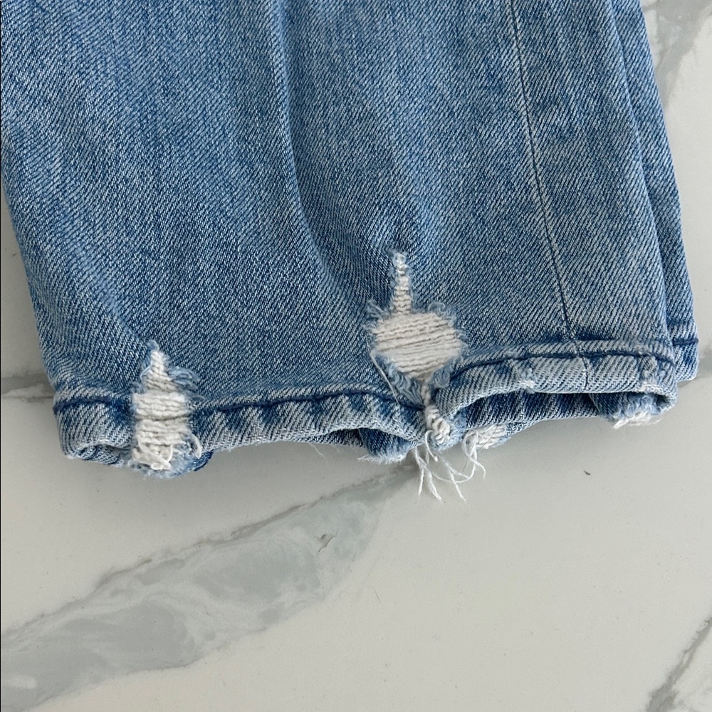 MOTHER Light Blue Straight Leg Jeans - Picture 2 of 10